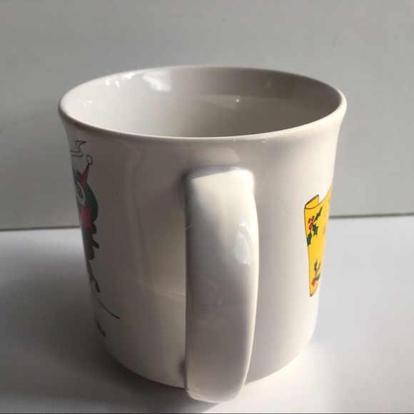 Vintage Christmas Mug Business theme Santa and reindeer John Richard Allen - Picture 11 of 14